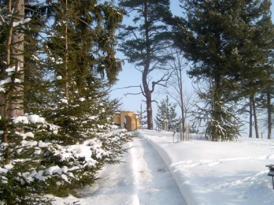 Horní zámecký park v zimě roku 2006