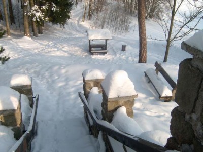 Horní zámecký park, s lávkou, 2005