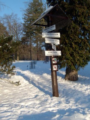 Horní zámecký park, zima 2006