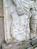 Detail: Náhrobek některého z pánů z Hustířan z konce 16. stol., Písečná