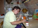 2002 - 2003, dílna keramika a proutí  