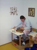 2005, dílna keramika a proutí v novém 