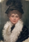 Anna Lützowová - portrét, r.1910