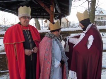 Tři králové v Domovu pod hradem Žampach 6.1.2015