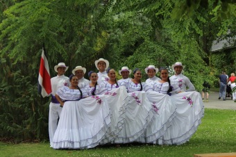 25.6. 2017 vystoupení souboru Fiesta Tica Kostarika - folklorní soubor ze San José z Kostariky