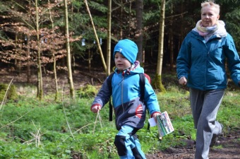 2016 Orientační běžci na Žampachu (5. kolo VčP OB 16.04. 2016)
