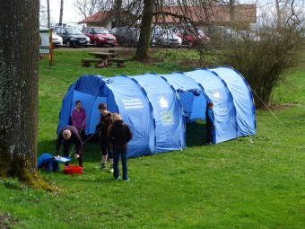 2016 Orientační běžci na Žampachu (5. kolo VčP OB 16.04. 2016)