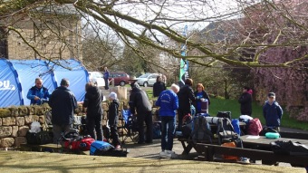 2016 Orientační běžci na Žampachu (5. kolo VčP OB 16.04. 2016)