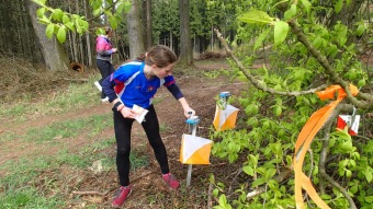 2016 Orientační běžci na Žampachu (5. kolo VčP OB 16.04. 2016)