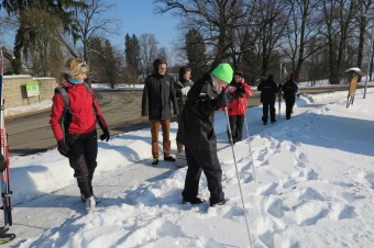 2017 Vycházka na běžkách v okolí domova (27.1.)