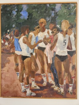 2025 - Dřevěnice - obraz v klubovně TJ Sokol