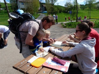 Přes tři hrady - stanoviště a trasy - Žampach -  7.5. 2016