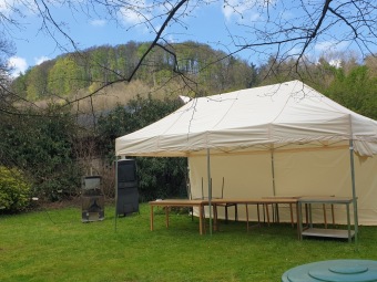 2023 - Přes tři hrady - stanoviště a trasy Žampach (6.5.) - příprava areálu