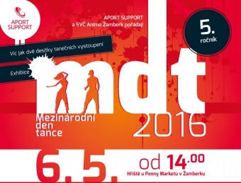 Taneční soubor GINKO na Mezinárodním dni tance - Žamberk - 6.5. 2016