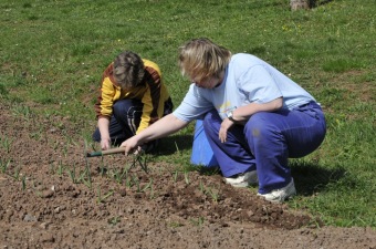 Zahradnictví - aktivizační centrum - jarní práce 2016