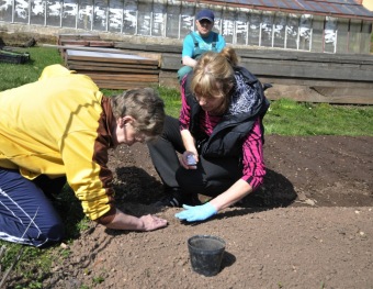 Zahradnictví - aktivizační centrum - jarní práce 2016