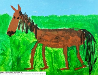 Roman Hordos a Nikola Sklenář - Kůň na pastvě