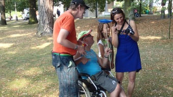 14.9. 2016 Barbušáci zahráli a zazpívali pro pacienty v Hamzově léčebně - Luže Košumberk