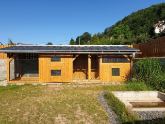 Dvoreček je připraven pro nová zvířátka a rozšíření ZOO terapie uživatelů našich služeb.