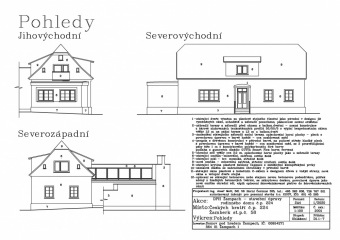 Projekt stavebních úprav domku Žamberk