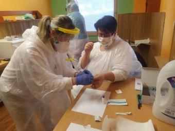 Preventivní vyšetření zaměstnanců - rapid test  - zahájeno 12.4. 2020