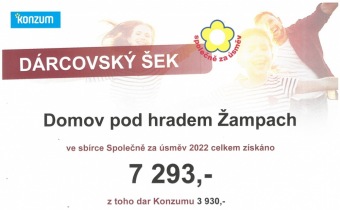 2022 Společně za úsměv - Sbírka společnosti Konzum 2022