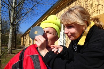 Sledování zatmění slunce dne 20.3.2015 - 10:45.