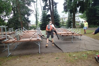 Škody v Arboretu Žampach po noční bouři dne 8.7.2015