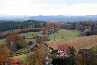 Žampach arboretum  - pohled z korun stromů horního parku  (5)