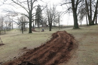 2018 Stavba nové cesty v dolním parku Arboreta Žampach