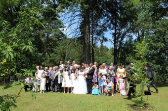 Svatební obřady v Arboretu Žampach - horní park (srpen 2018)