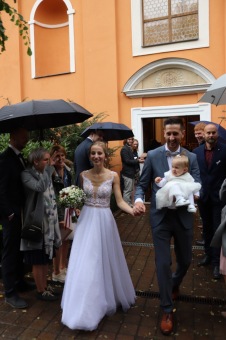 Svatební obřad v kapli - říjen 2020 - déšť