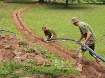 2023 Rozvody pro závlahu dolního parku