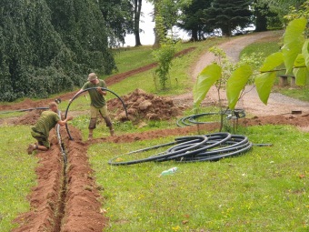 2023 Rozvody pro závlahu dolního parku