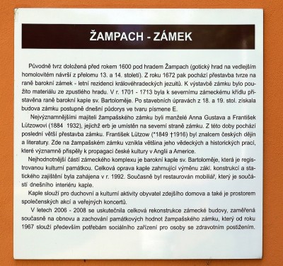 Vice o zamku a kapli ...