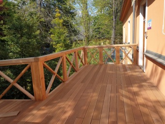 Finalizace rekonstrukce  terasy a lávky 10.5. 2022