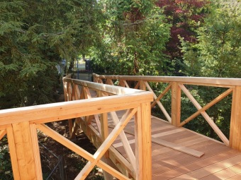 Finalizace rekonstrukce  terasy a lávky 10.5. 2022