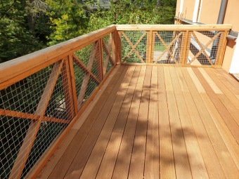 Dokončení nové terasy a lávky Habry v 05/2022