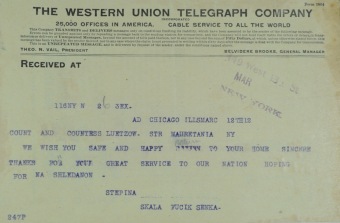 PŘEDNÁŠKOVÉ TURNÉ Františka Lützowa USA, 1912 (scan kroniky)