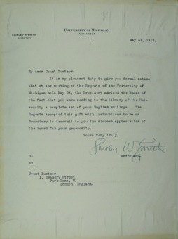 PŘEDNÁŠKOVÉ TURNÉ Františka Lützowa USA, 1912 (scan kroniky)