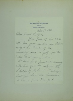 PŘEDNÁŠKOVÉ TURNÉ Františka Lützowa USA, 1912 (scan kroniky)