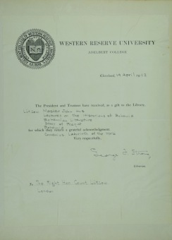 PŘEDNÁŠKOVÉ TURNÉ Františka Lützowa USA, 1912 (scan kroniky)