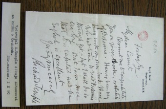 Archivní materiály - Dr. František Lützow