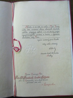 Archivní materiály - Dr. František Lützow