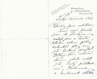 Archivní materiály - Dr. František Lützow