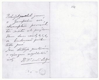 Archivní materiály - Dr. František Lützow