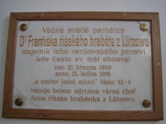 Archivní materiály - Dr. František Lützow