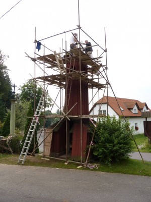 OPRAVA ZVONIČKY SRPEN 2014 - fotodokumentace