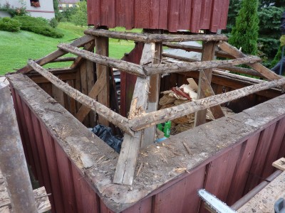 OPRAVA ZVONIČKY SRPEN 2014 - fotodokumentace